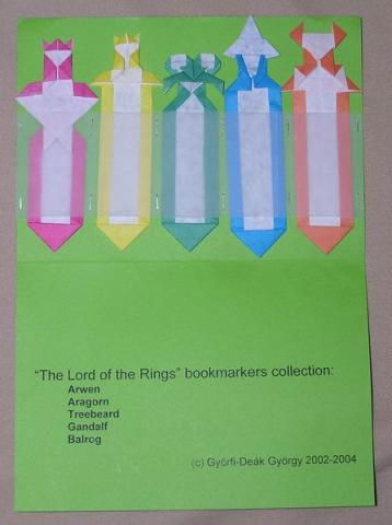 Gyűrűk ura - könyvjelző készlet