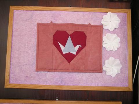 Pákozdi Zsuzsanna: Patchwork szivecskés daru